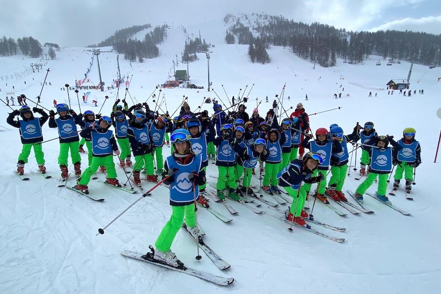 Skiing together with Totta
